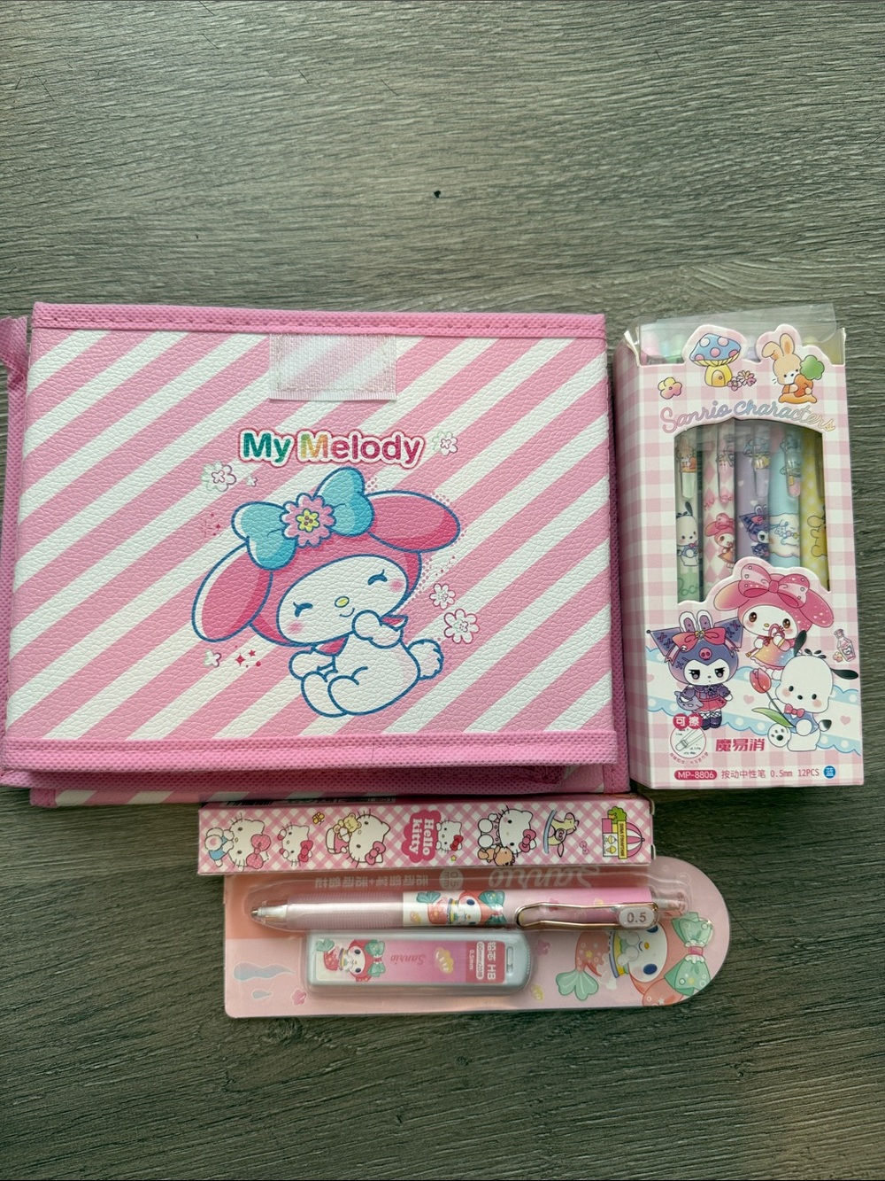 My Melody Pink Kids Stationery Set